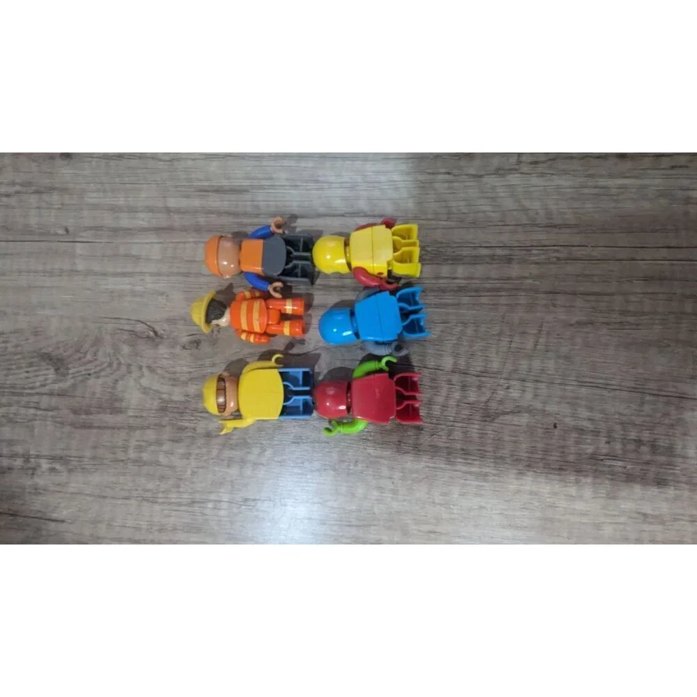 Mixed Building Block Figures Set of 6 Rescue Workers and Space Characters
